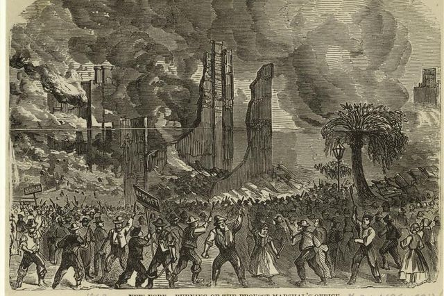 Etching of the riots